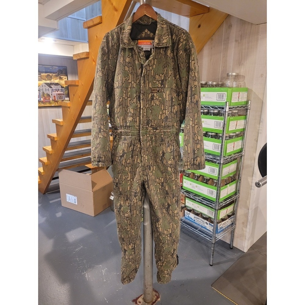 Winchester Mens Trebark Conceal Camo Insulated Hunting Coveralls Size M Medium